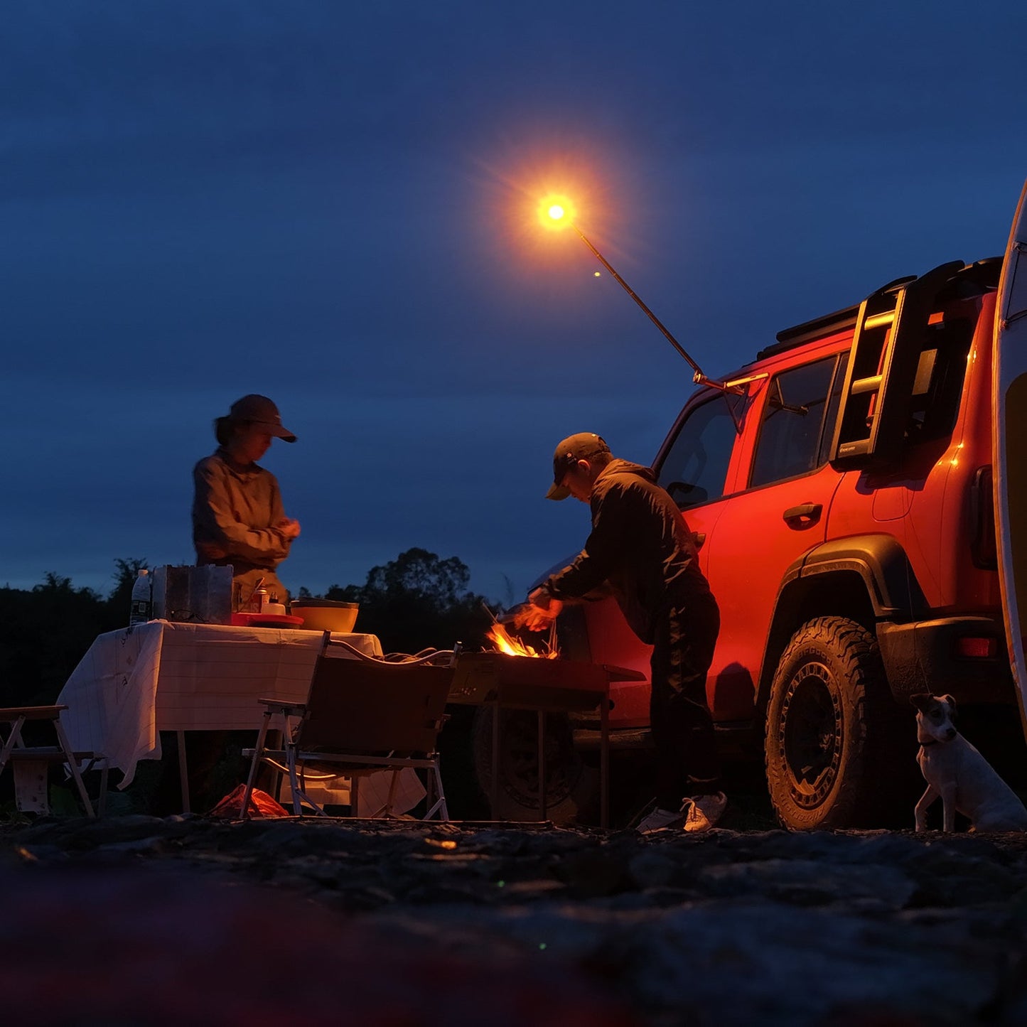 Outdoor TD-2 LED Beleuchtung Teleskopisch