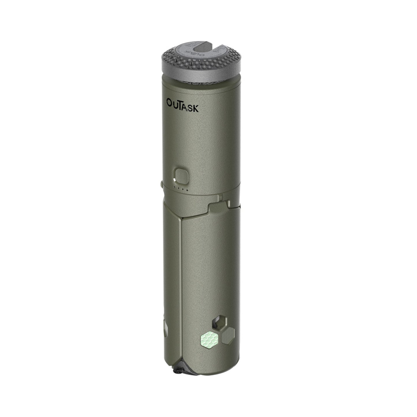 OuTask Outdoor LED Beleuchtung Teleskopisch eingefahren - Armeegrün