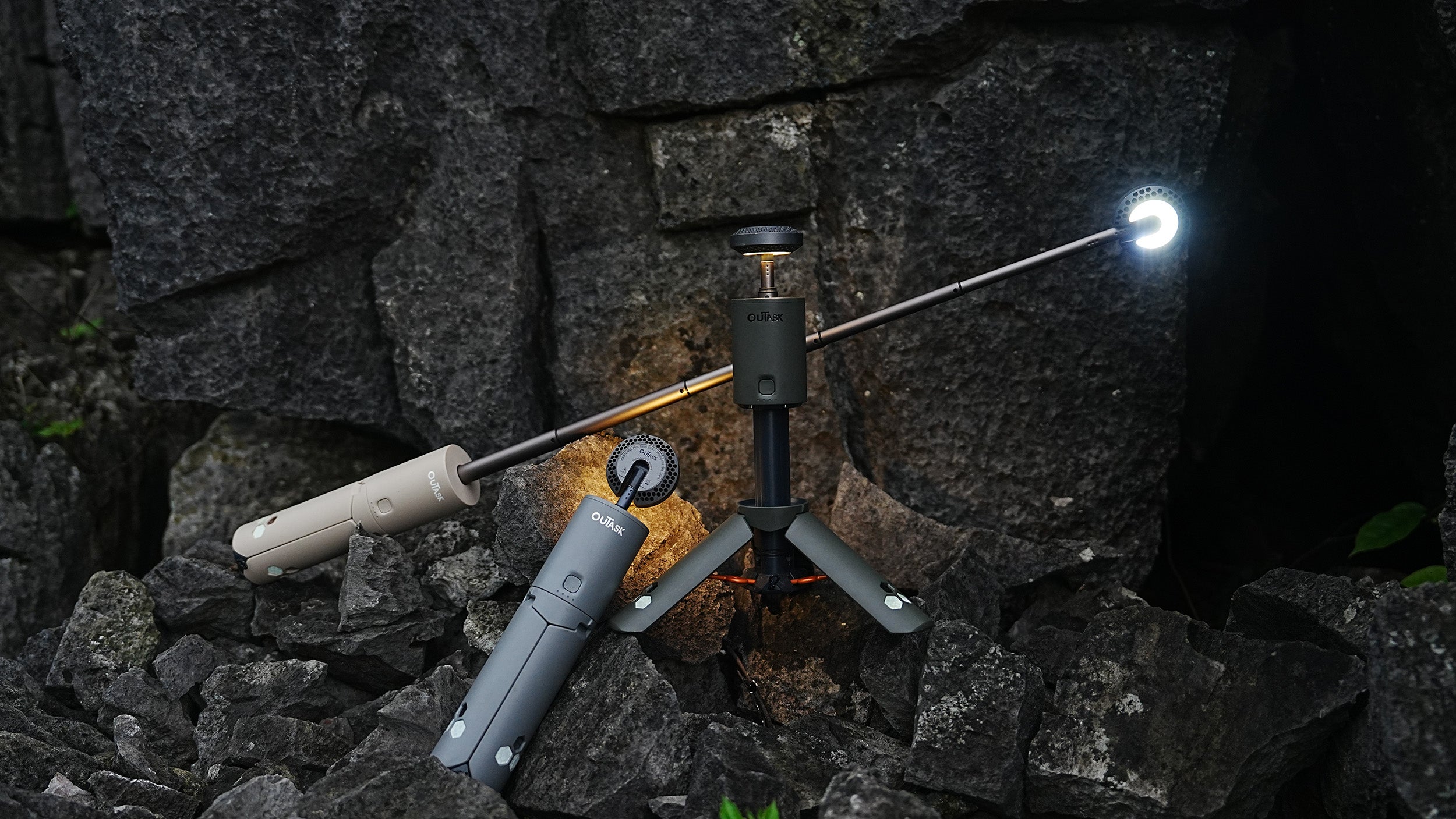 Outask Lampe Telescopique Led Outdoor 720 Jaune Desert main image 0